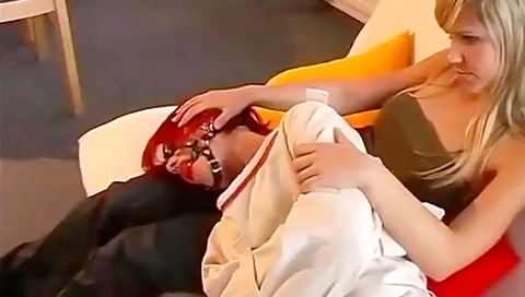 Two Roommates Playing With A Straitjacket 1